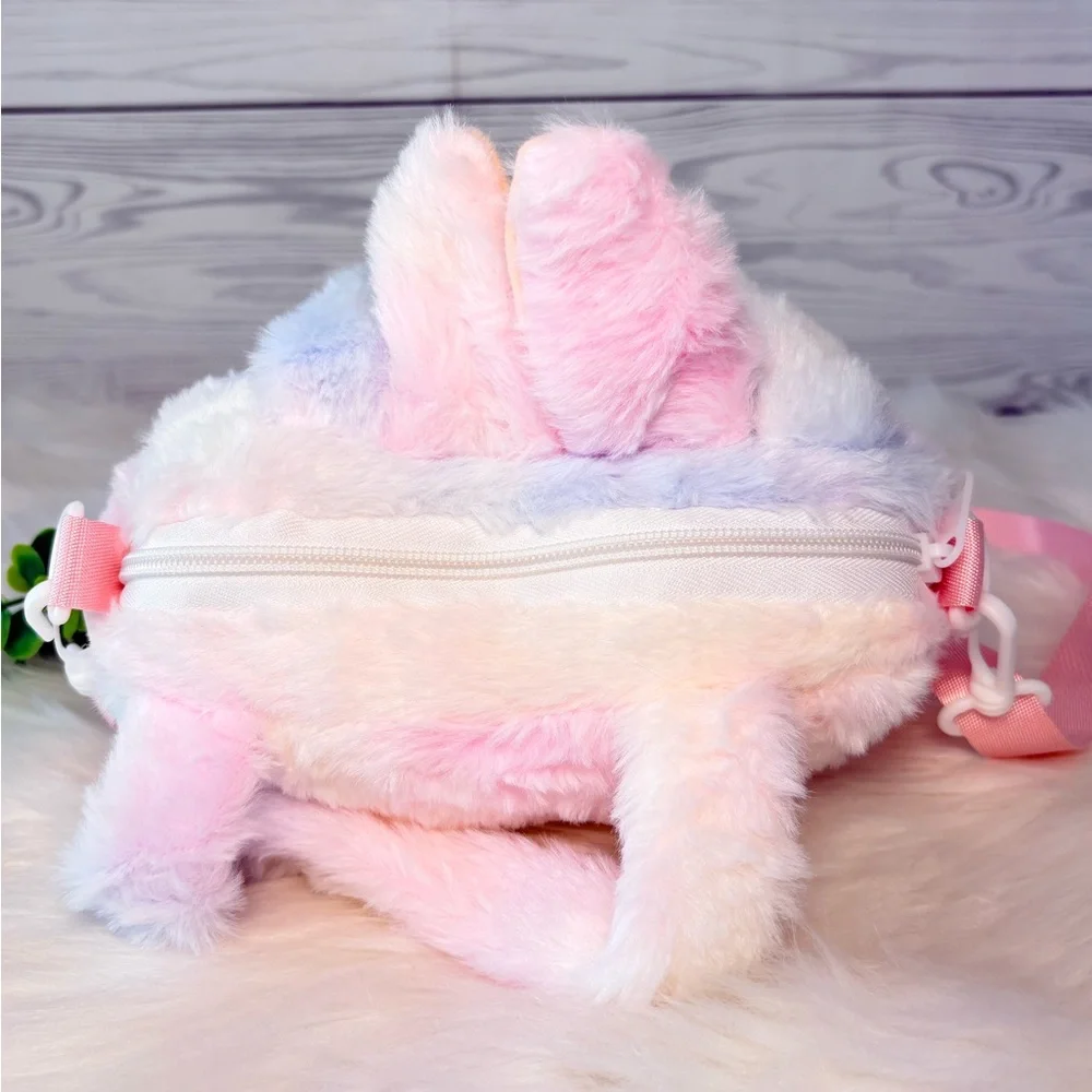Cute Pastel Labubu‎ Plush Crossbody Bag
